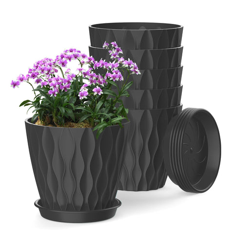 SQKH maceta frontal pack de 6 negra mostrando diseño moderno y beneficios estéticos