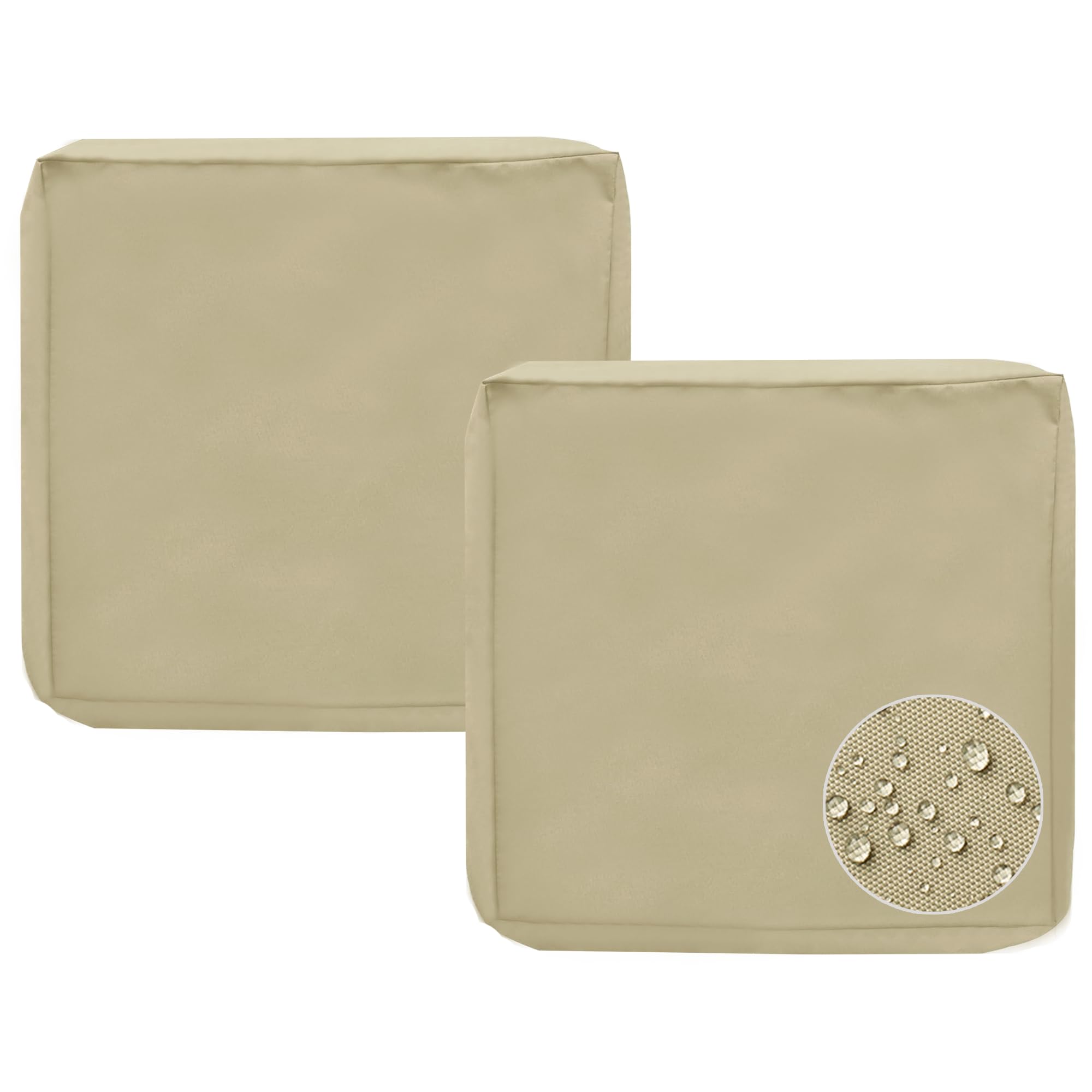 sqodok funda frontal empaquetada color tan, renueva cojines rápidamente