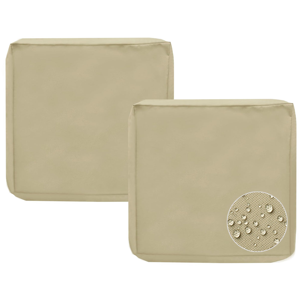 sqodok funda frontal empaquetada color tan, renueva cojines rápidamente
