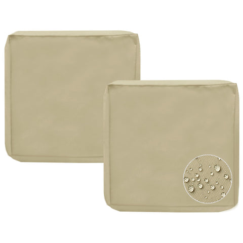 sqodok funda frontal empaquetada color tan, renueva cojines rápidamente