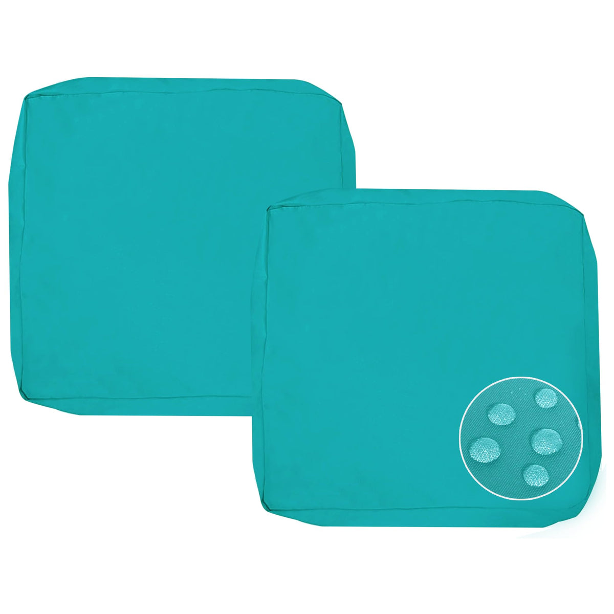 Sqodok vista frontal de las fundas 19x19 protegiendo cojines