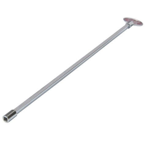 Stanbroil llave de válvula vista frontal en cromo pulido con diseño decorativo y beneficio estético
