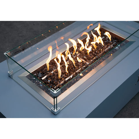 Stanbroil vidrio reflejando luz de llama para efecto decorativo