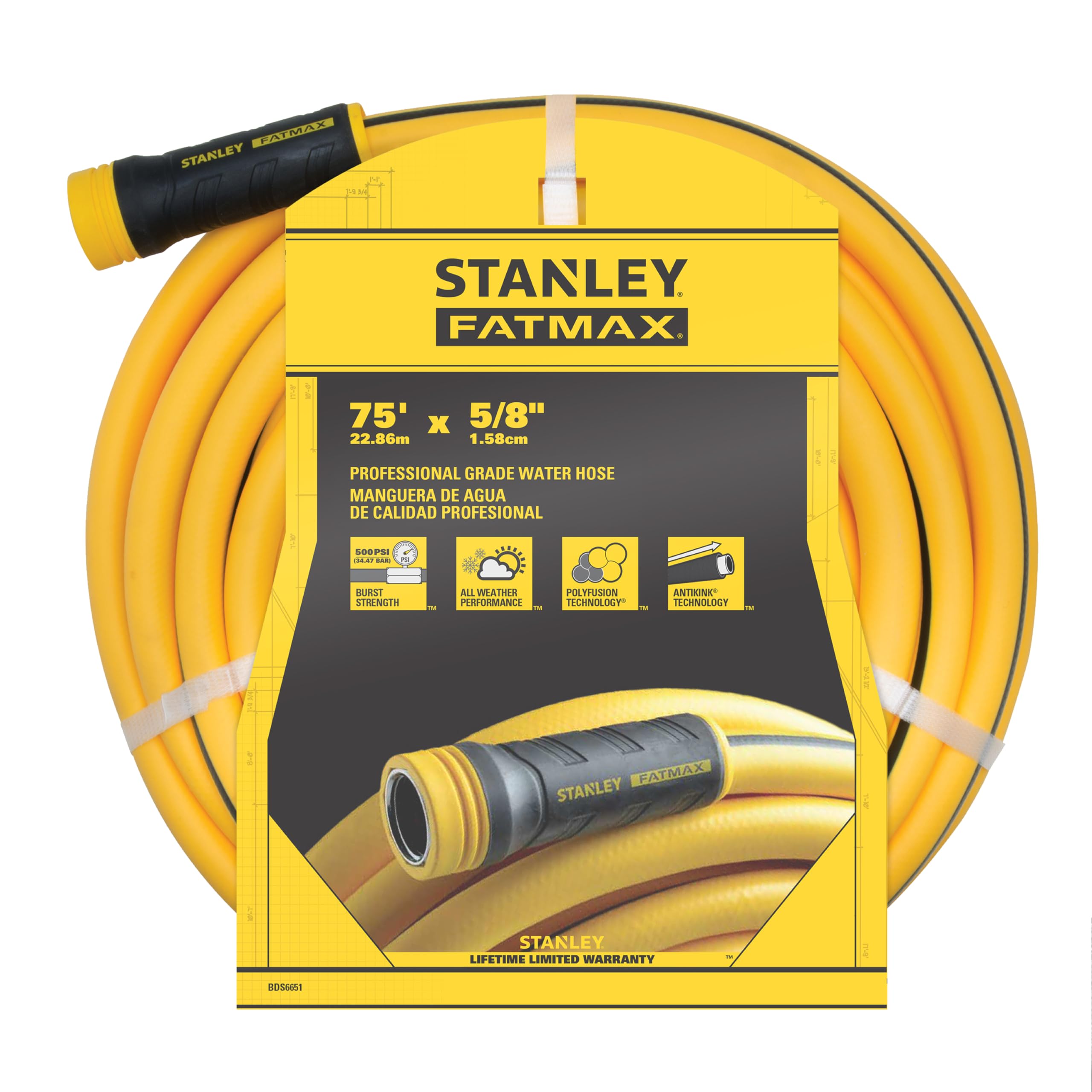 STANLEY FATMAX frontal del empaque que muestra longitud y aspecto profesional