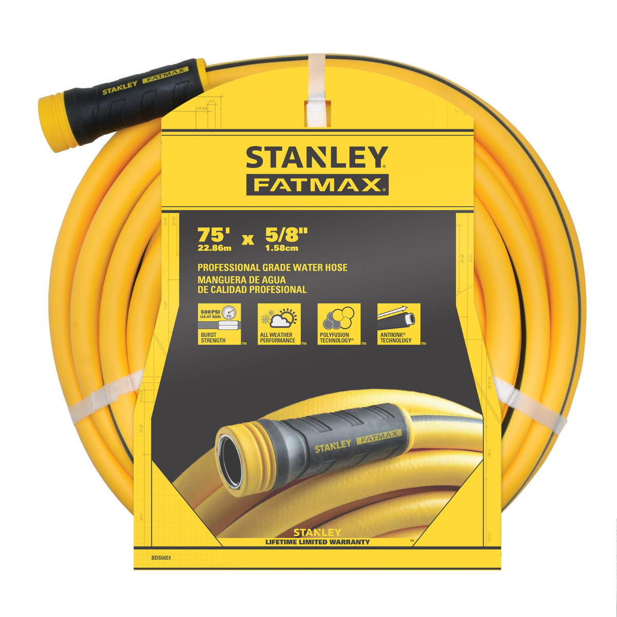 STANLEY FATMAX frontal del empaque que muestra longitud y aspecto profesional