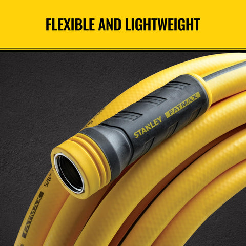 STANLEY FATMAX textura de la manguera que muestra resistencia y flexibilidad