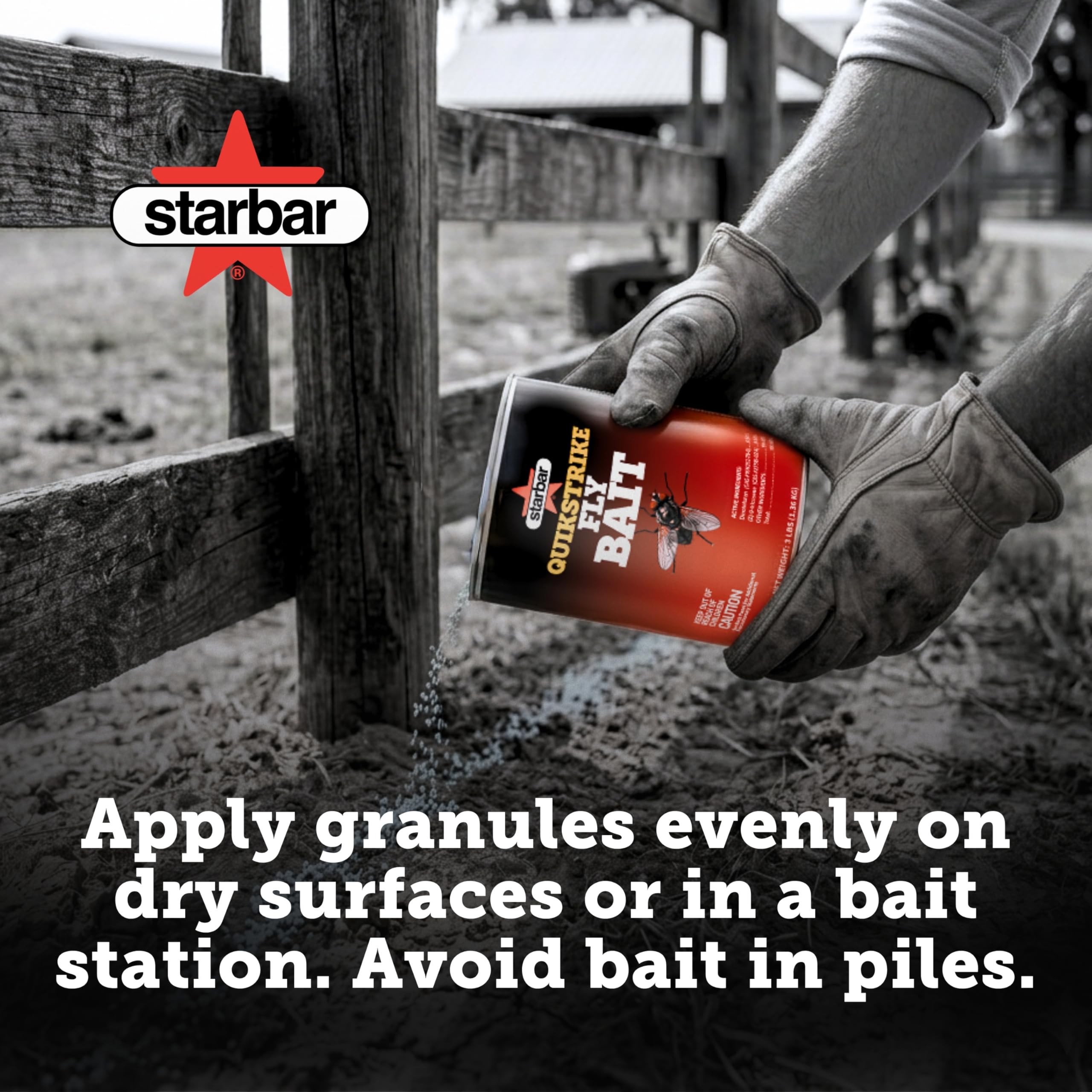 Starbar QuikStrike colocado en estación de cebo para control dirigido