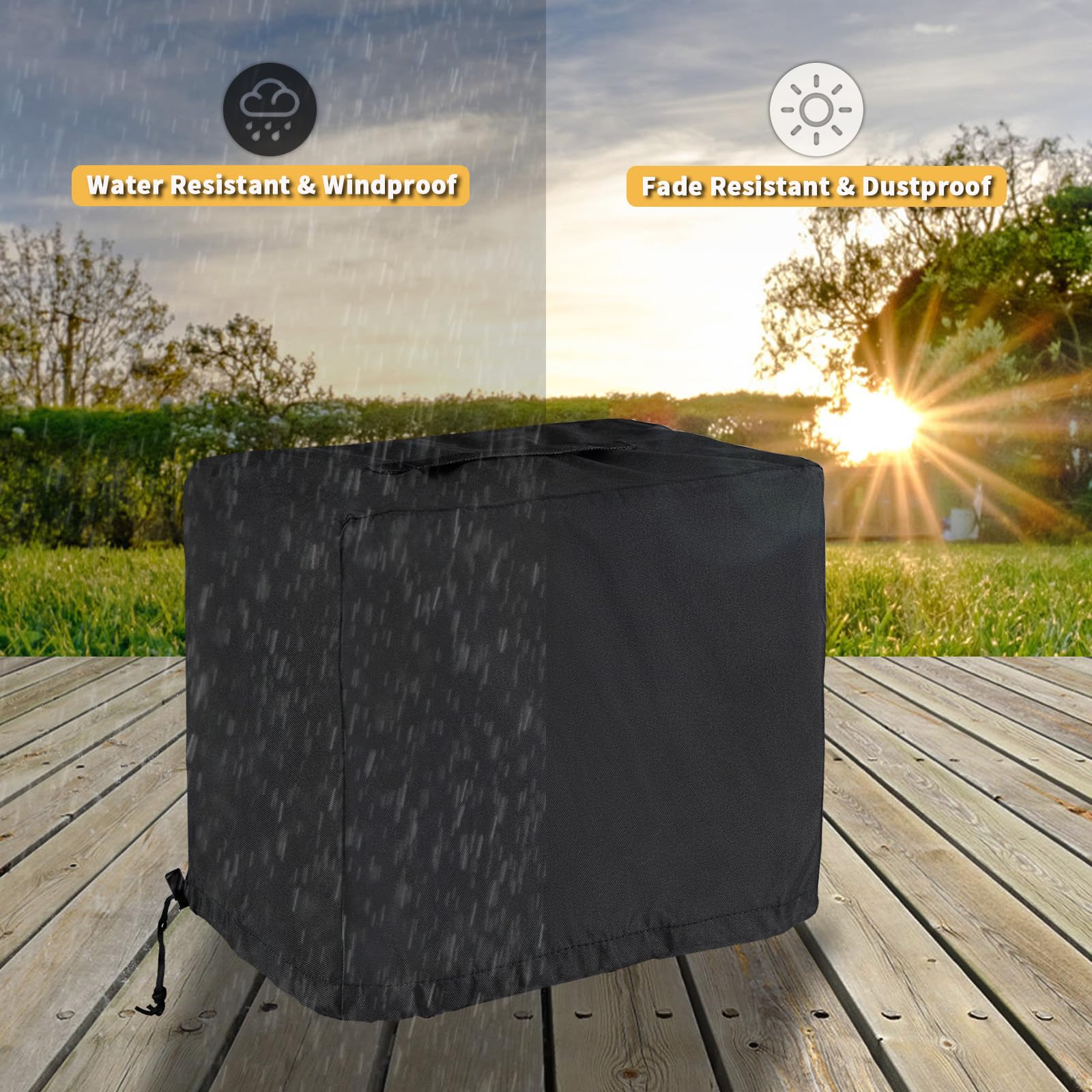 Starcrew funda colocada sobre parrilla BIG HORN OUTDOORS para protegerla