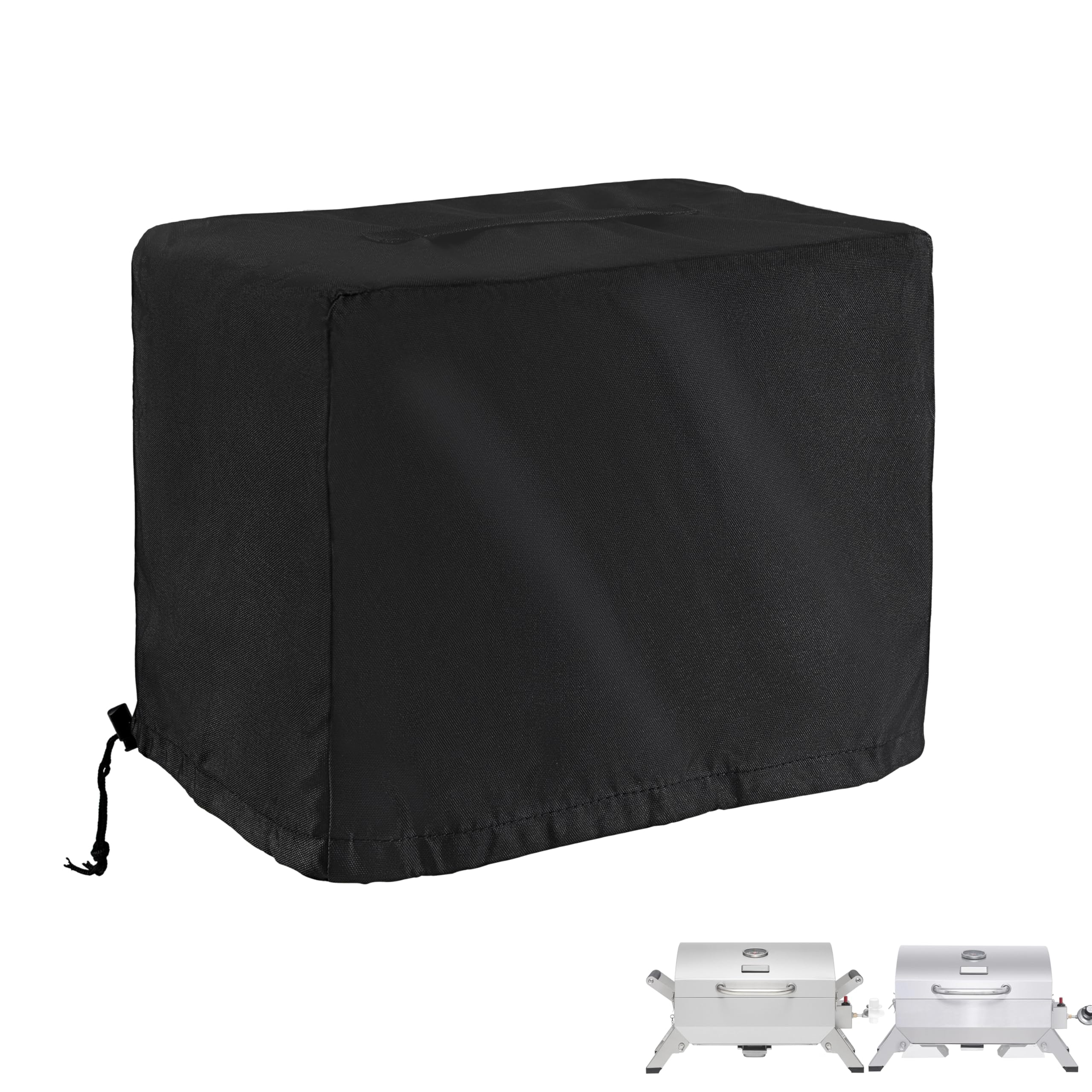 Starcrew vista frontal de la funda cubriendo parrilla Royal Gourmet, protección completa