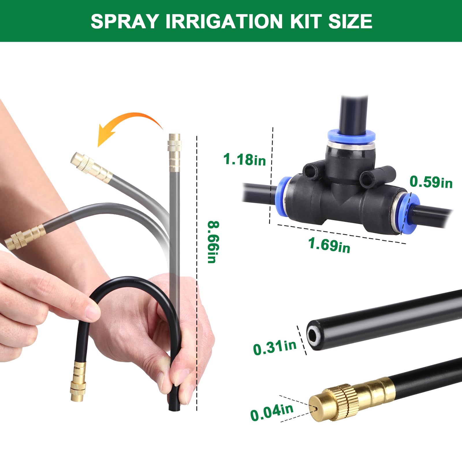 STARREY varilla flexible doblada para dirigir agua a raíces