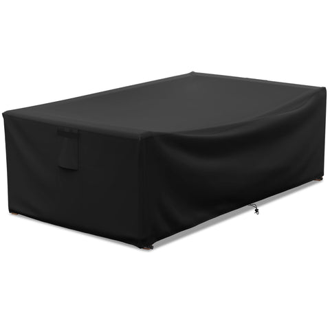 STARTWO funda frontal en mesa de café exterior protegiendo contra lluvia