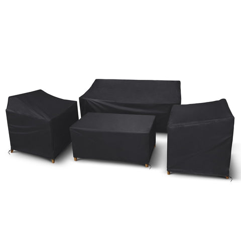 STARTWO vista frontal del juego de 4 fundas protegiendo muebles, protección integral