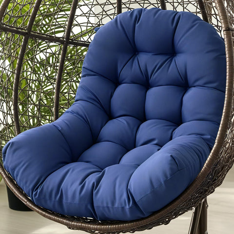 STAYDEN ambiente jardín con cojín en silla colgante para relajación