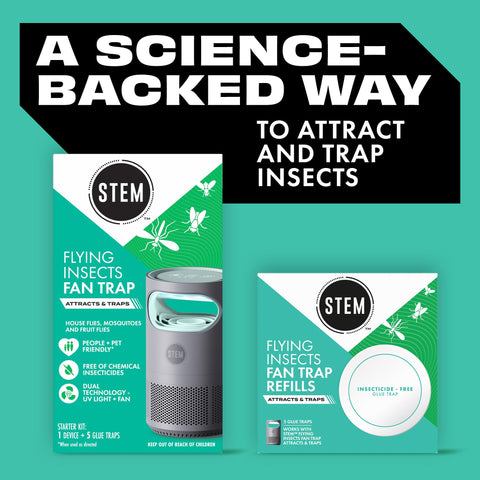 STEM kit con cinco placas adhesivas incluidas para recambios rápidos
