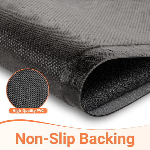 StepLively felpudo colocado en entrada protegiendo suelos interiores