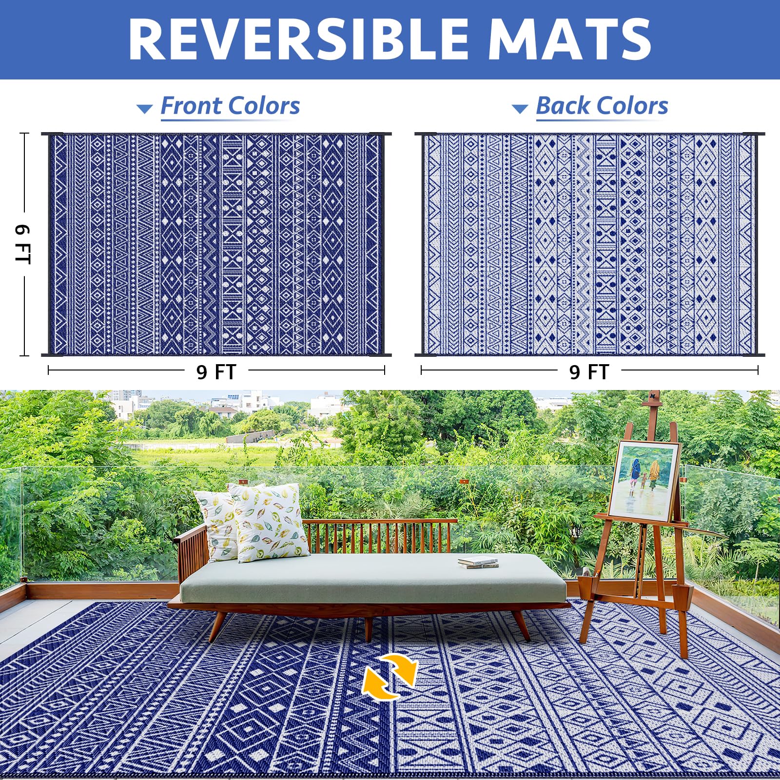 StepLively textura de paja plástica que facilita limpieza y resistencia