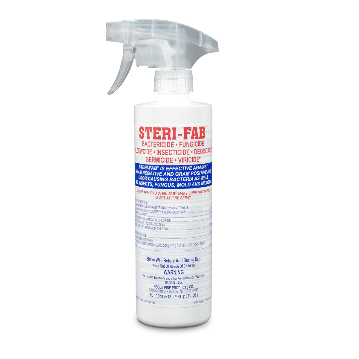 Steri-Fab frente del envase mostrando el pulverizador para aplicación precisa