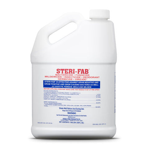 Steri-Fab frontal del galón mostrando el envase y uso inmediato