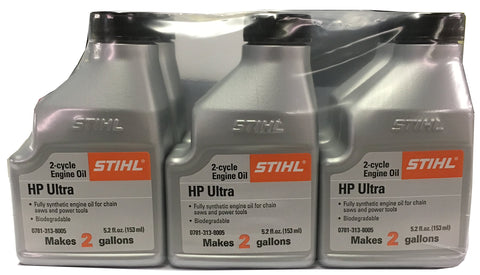 Stihl botella 5,2 oz frente mostrando etiqueta y beneficio de alto rendimiento