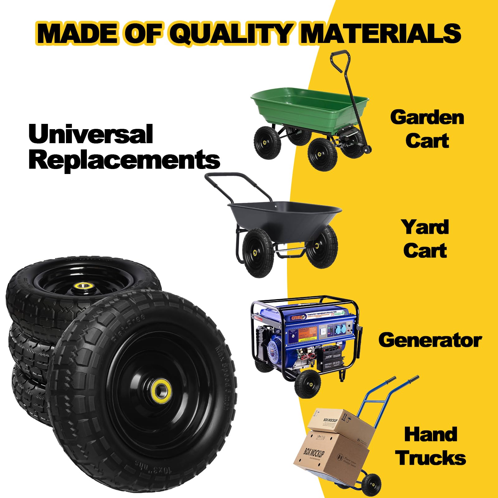 Storystore rueda montada en carrito mostrando compatibilidad y soporte