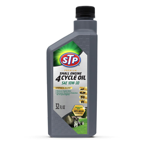STP botella frontal 32 fl oz mostrando marca y capacidad, confianza inmediata