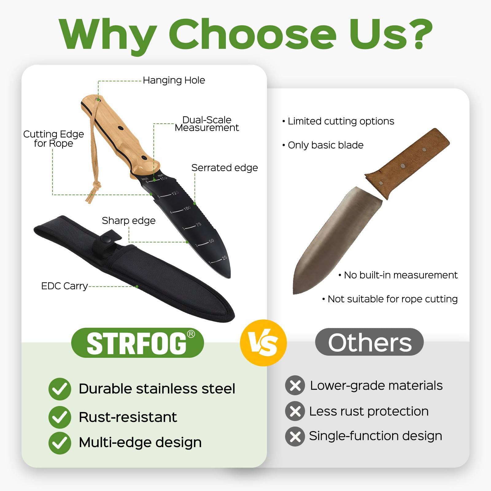 STRFOG comparación tamaño en mano, compacta y manejable