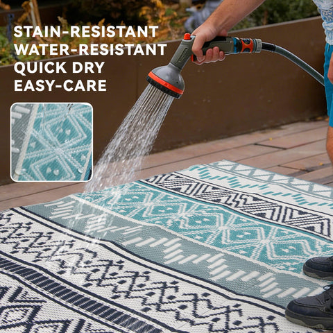 Strickland Home alfombra en patio, mejora la zona exterior rápidamente