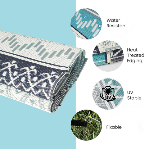 Strickland Home alfombra plegada con funda para transporte fácil y almacenamiento