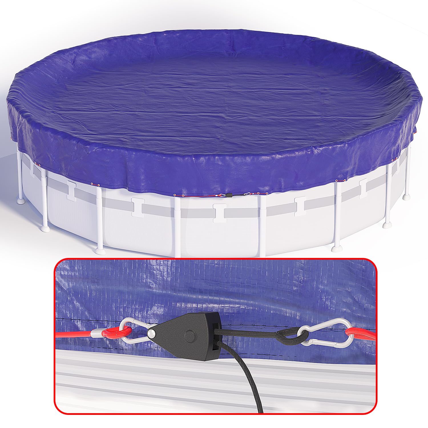 SUMMERBUDDY cubierta frontal mostrando ajuste seguro y protección
