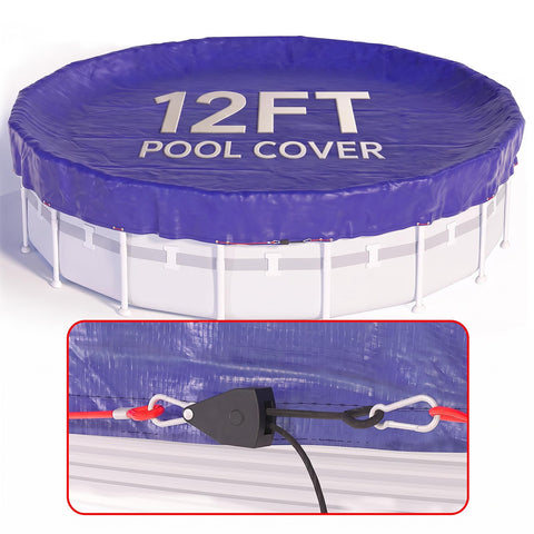 SUMMERBUDDY frontal de la cubierta 12 FT mostrando cobertura completa y protección