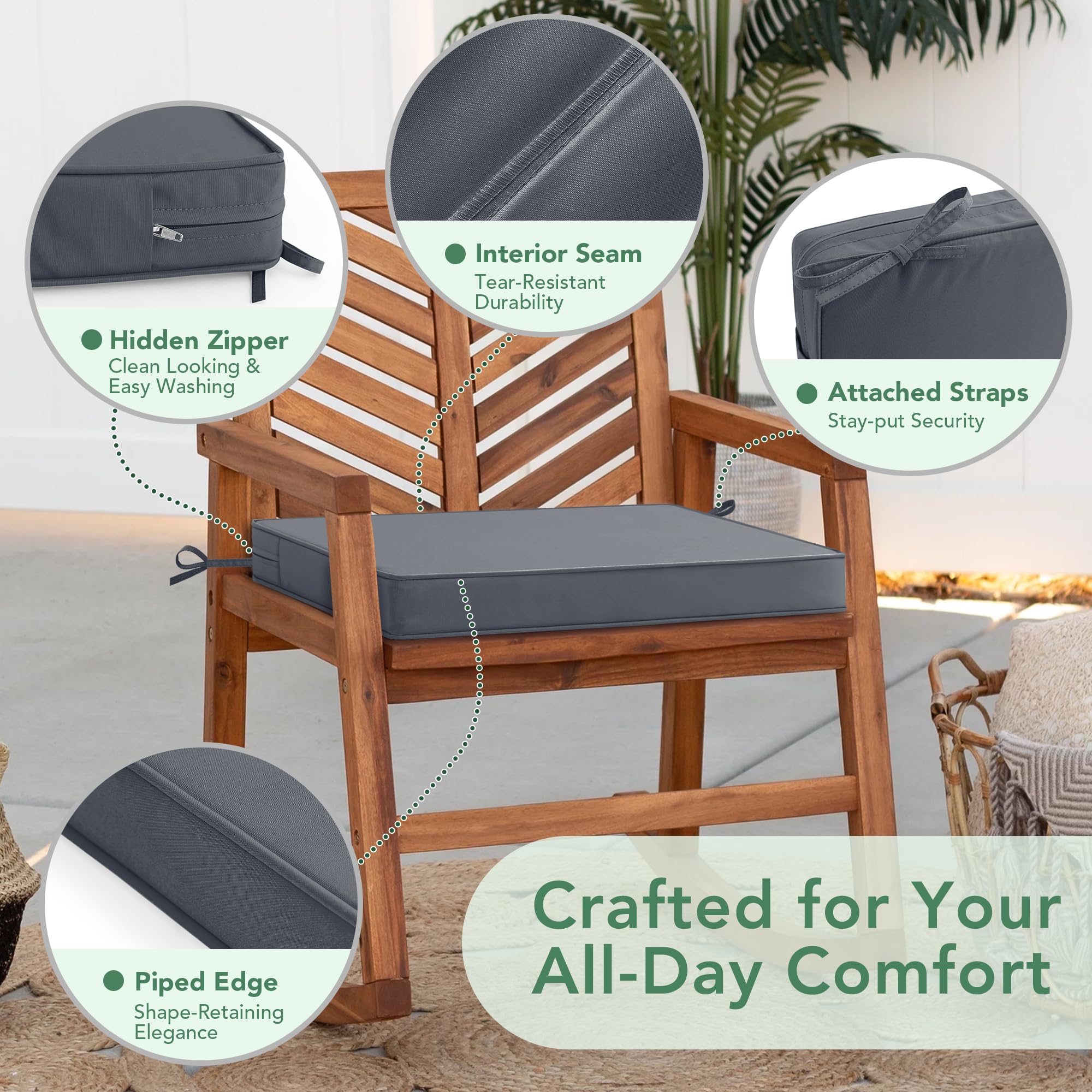 Summsun correas ajustables sujetas a una silla evitando deslizamiento
