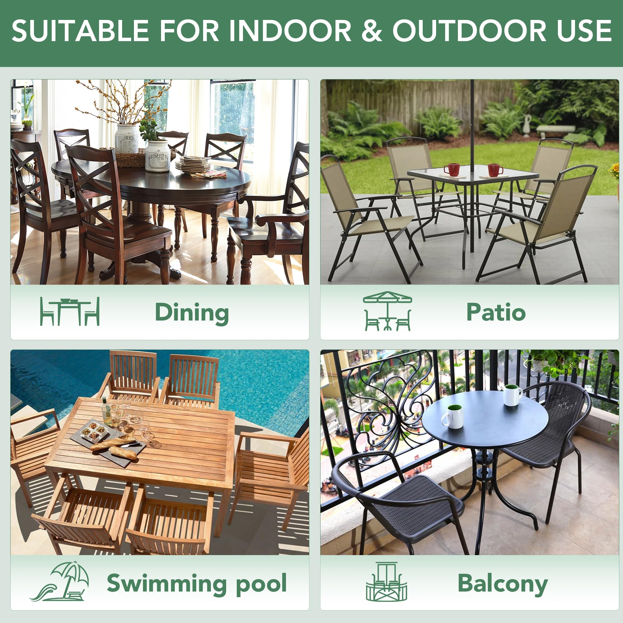 Summsun par de cojines en terraza mejorando estética y comodidad al aire libre
