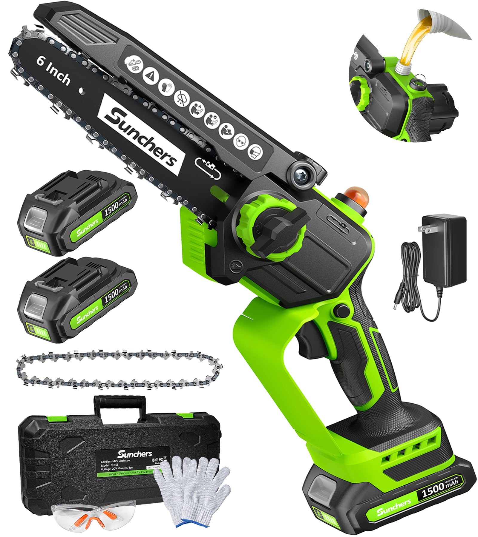 sunchers vista frontal del producto mostrando diseño compacto y portabilidad