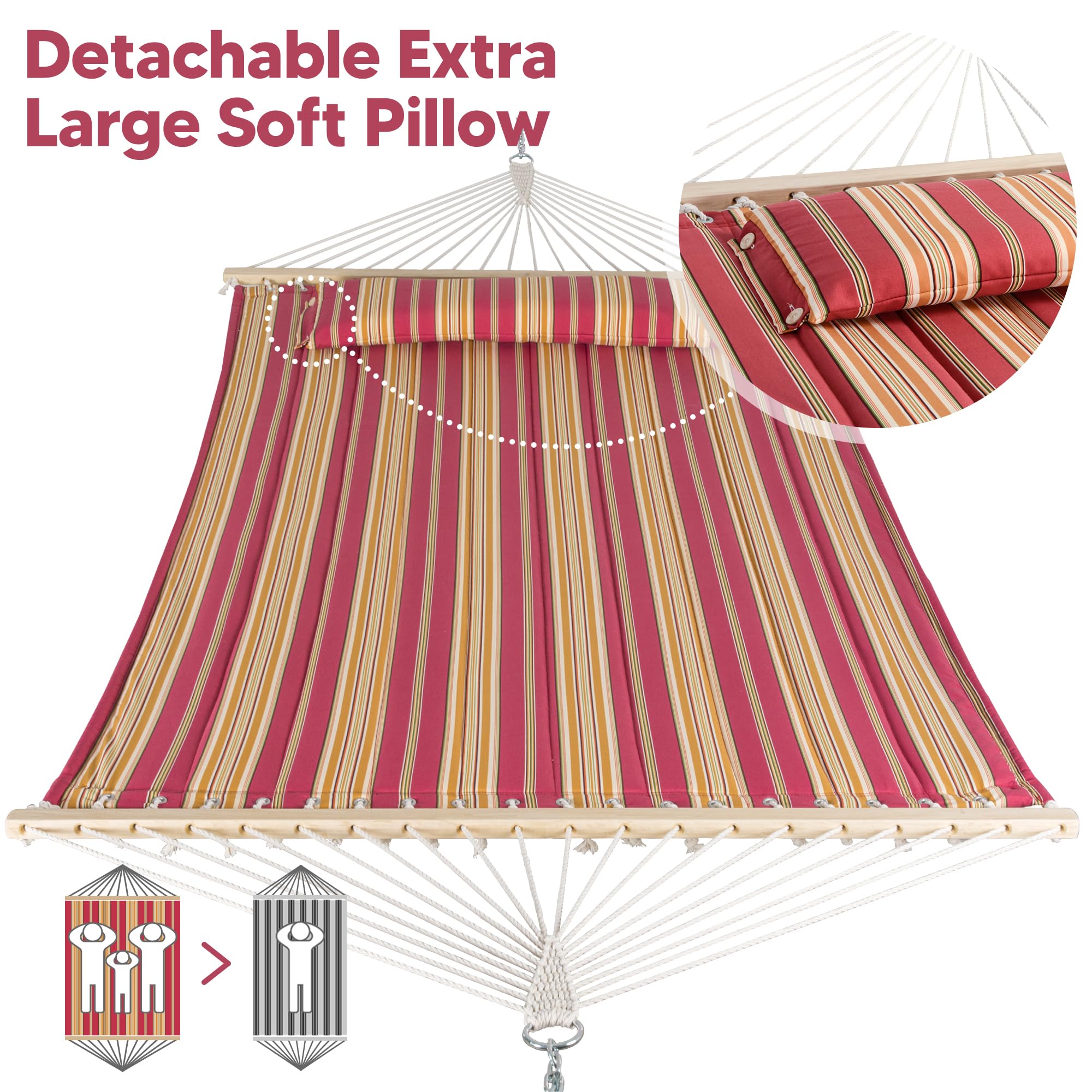 Barras de madera SUNCREAT de 55 pulgadas, estabilidad y diseño elegante