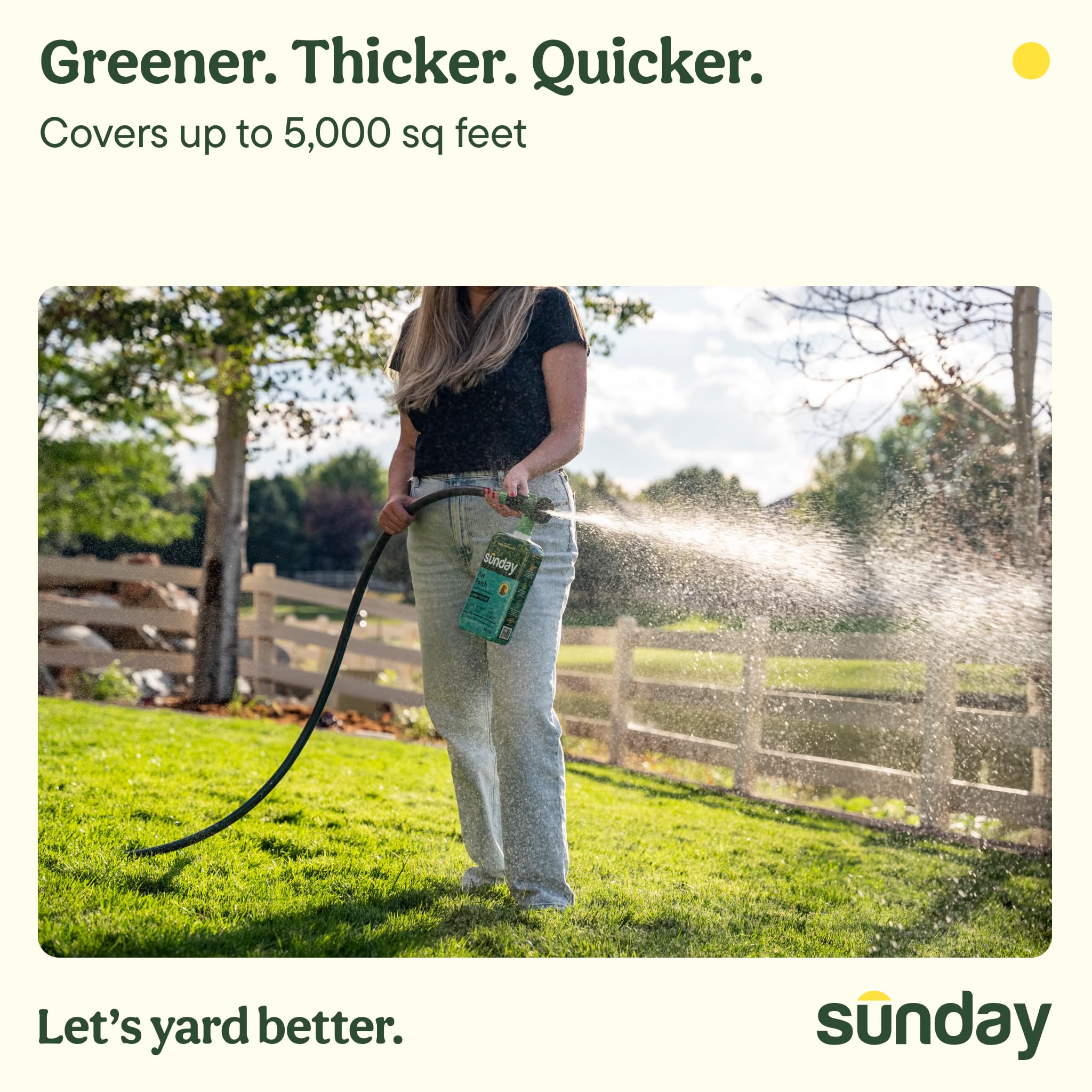 Sunday Pet Patch pulverizador conectado a manguera para aplicación rápida
