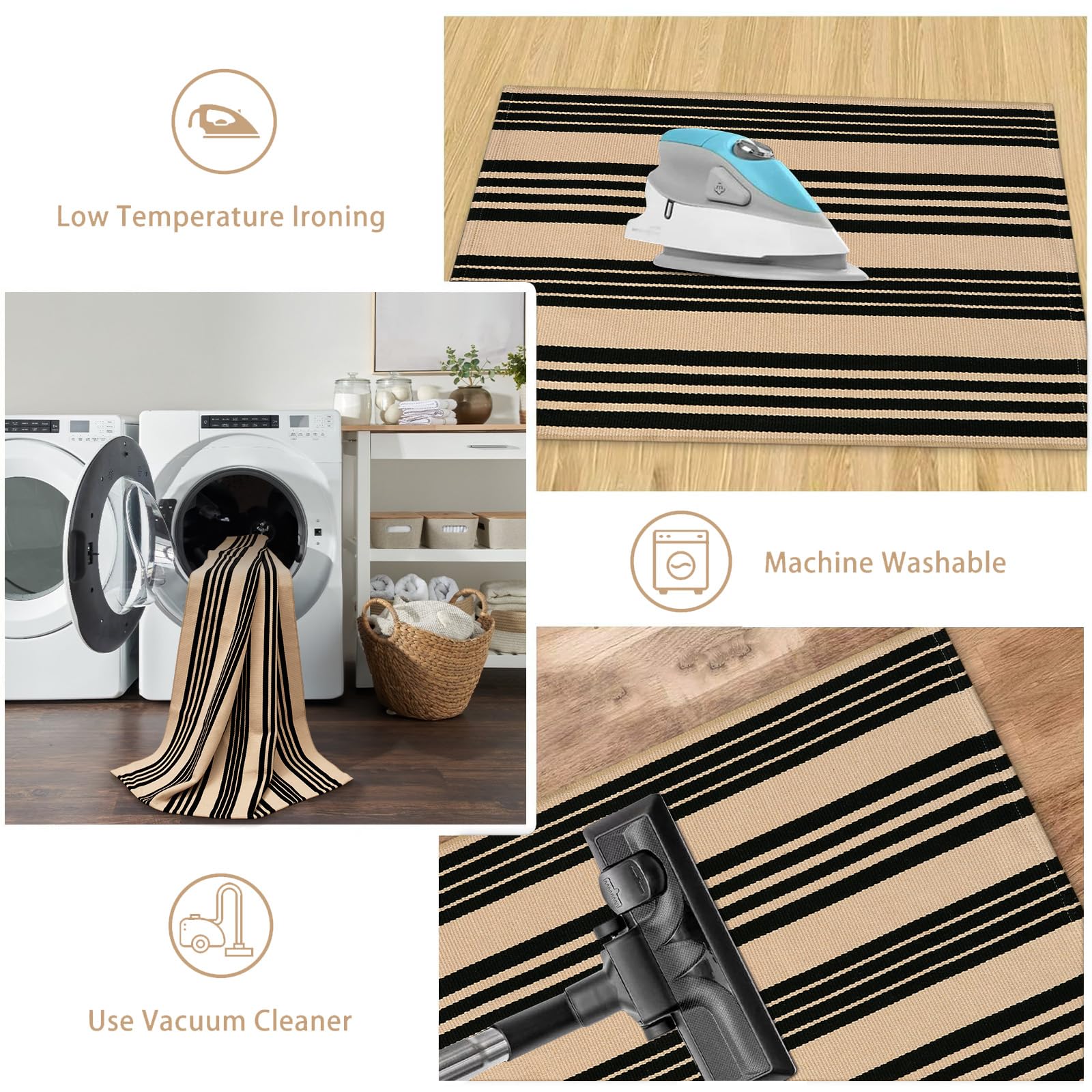 Sungea etiqueta con composición textil informando materiales sostenibles