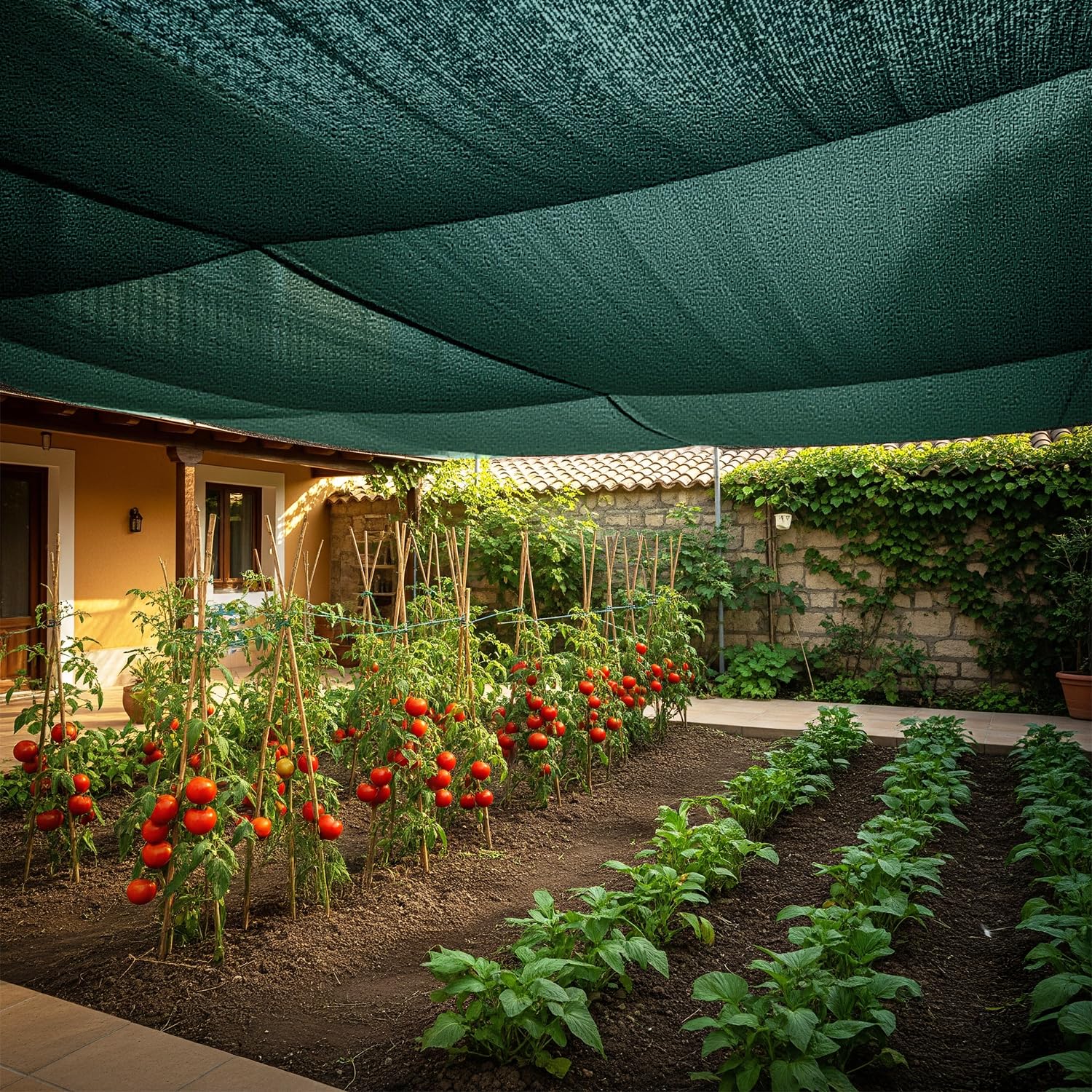 SUNNY GUARD empaque y etiqueta mostrando material HDPE y especificaciones del producto
