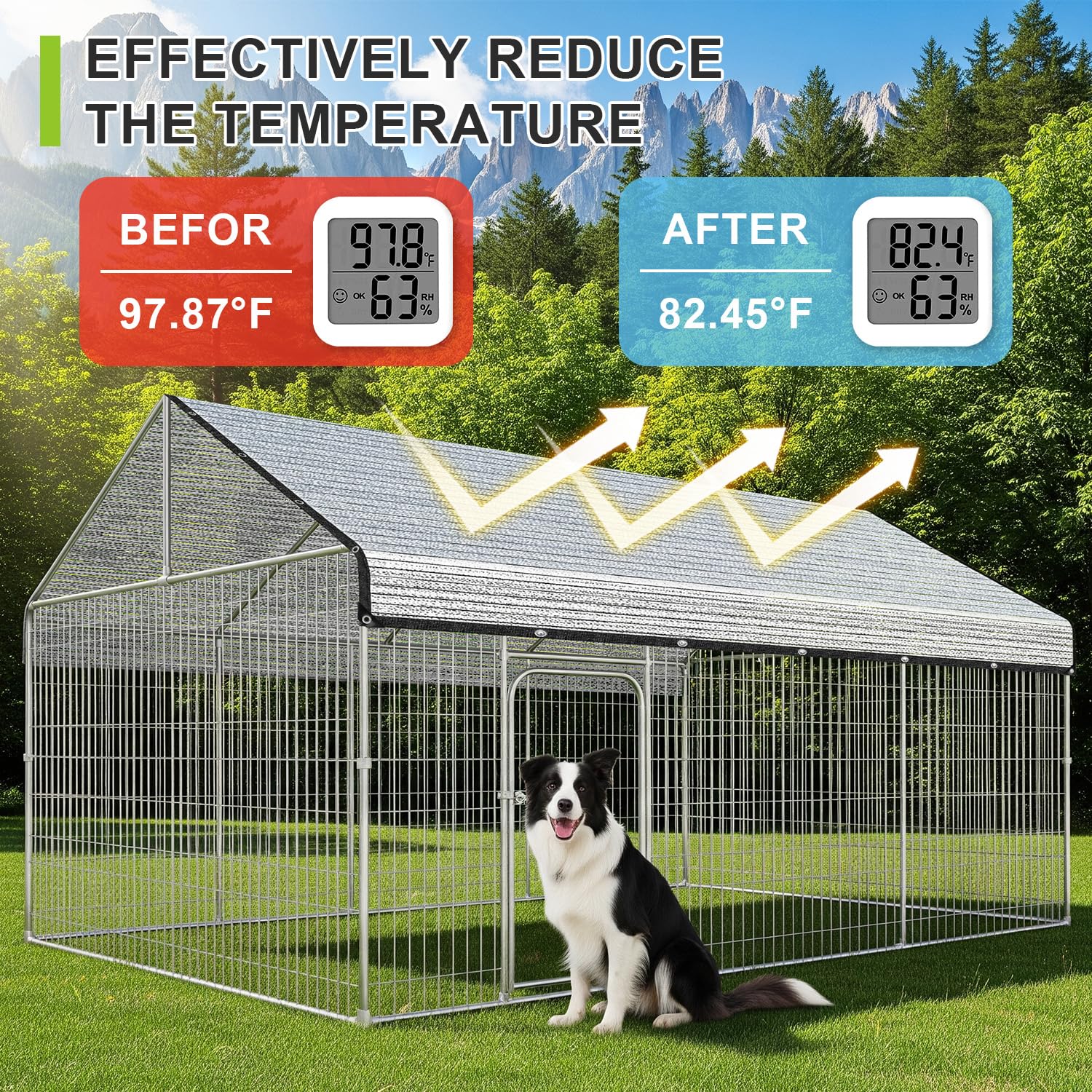 SUNNY GUARD bordes reforzados y ojales de aluminio para instalación segura