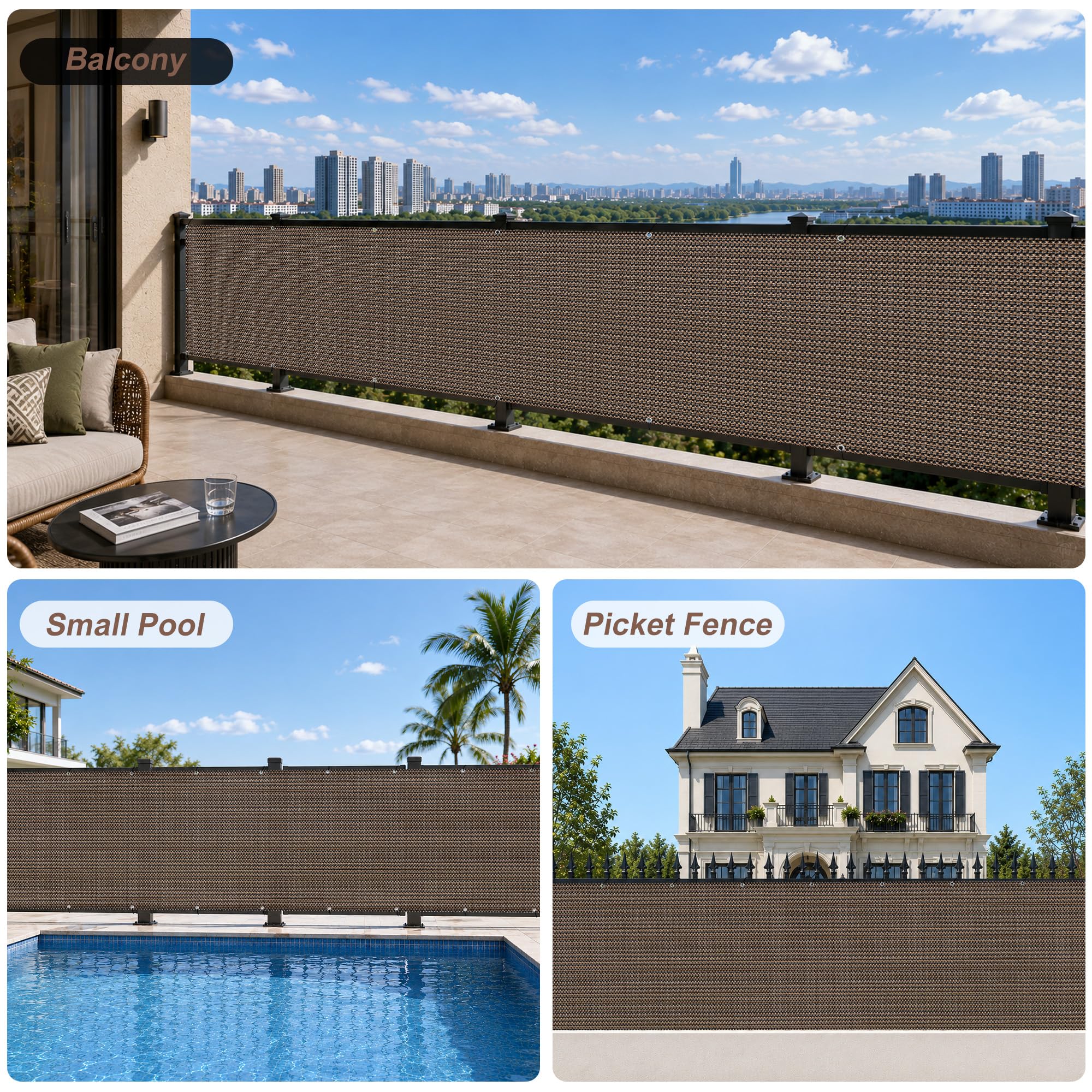 SUNNY GUARD textura HDPE que muestra tejido transpirable y resistente