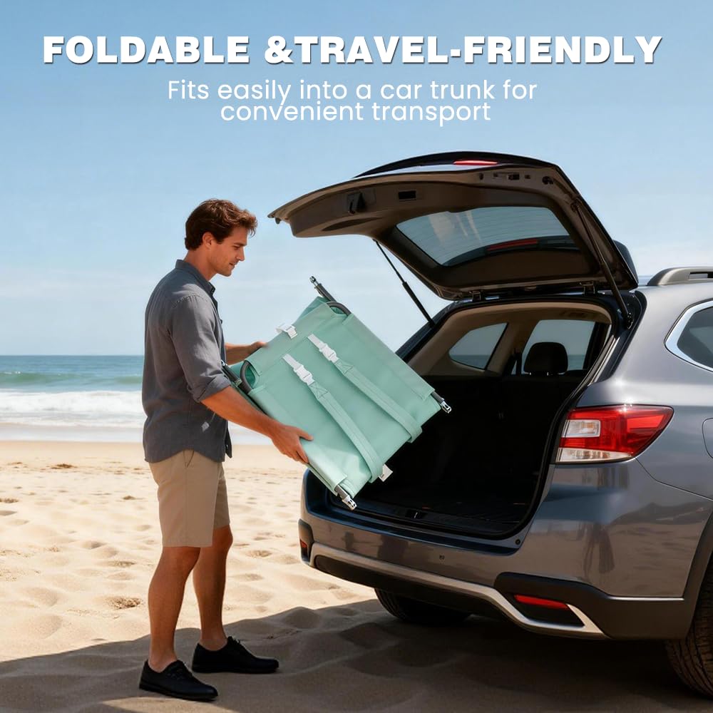 SUNNYFEEL plegada compacta para guardar y llevar fácilmente