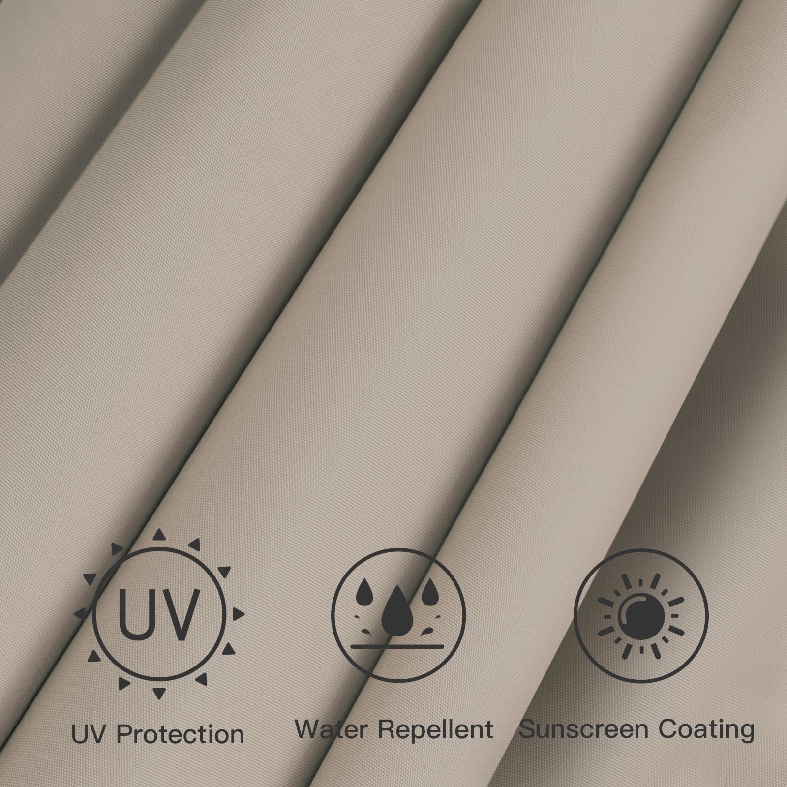 Sunnyglade primer plano tejido poliéster 180g resistente al exterior