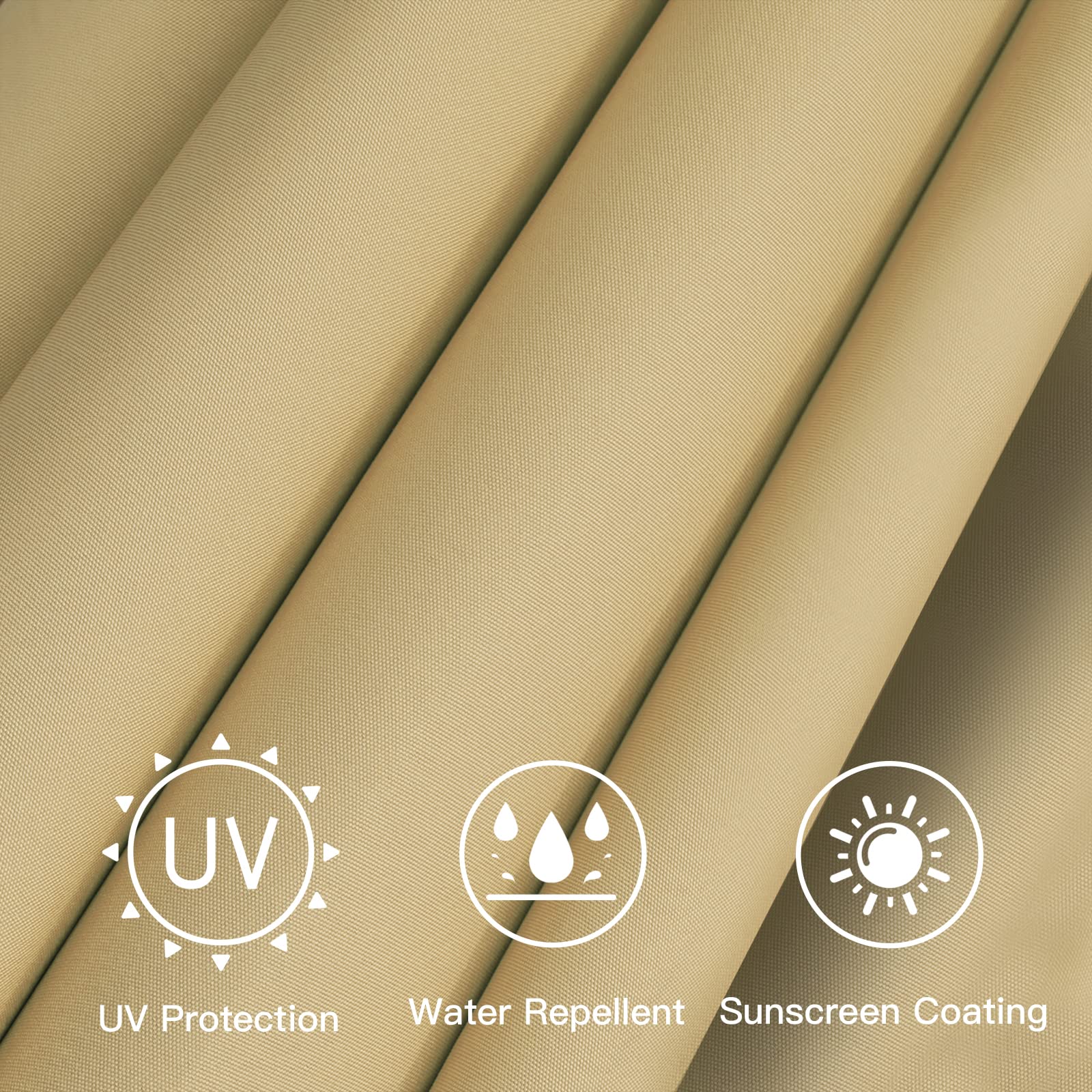 Sunnyglade primer plano textura poliéster 180g resistente al clima
