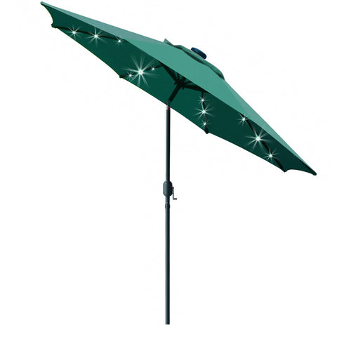 Sunnyglade vista frontal del parasol mostrando sombra amplia y diseño elegante