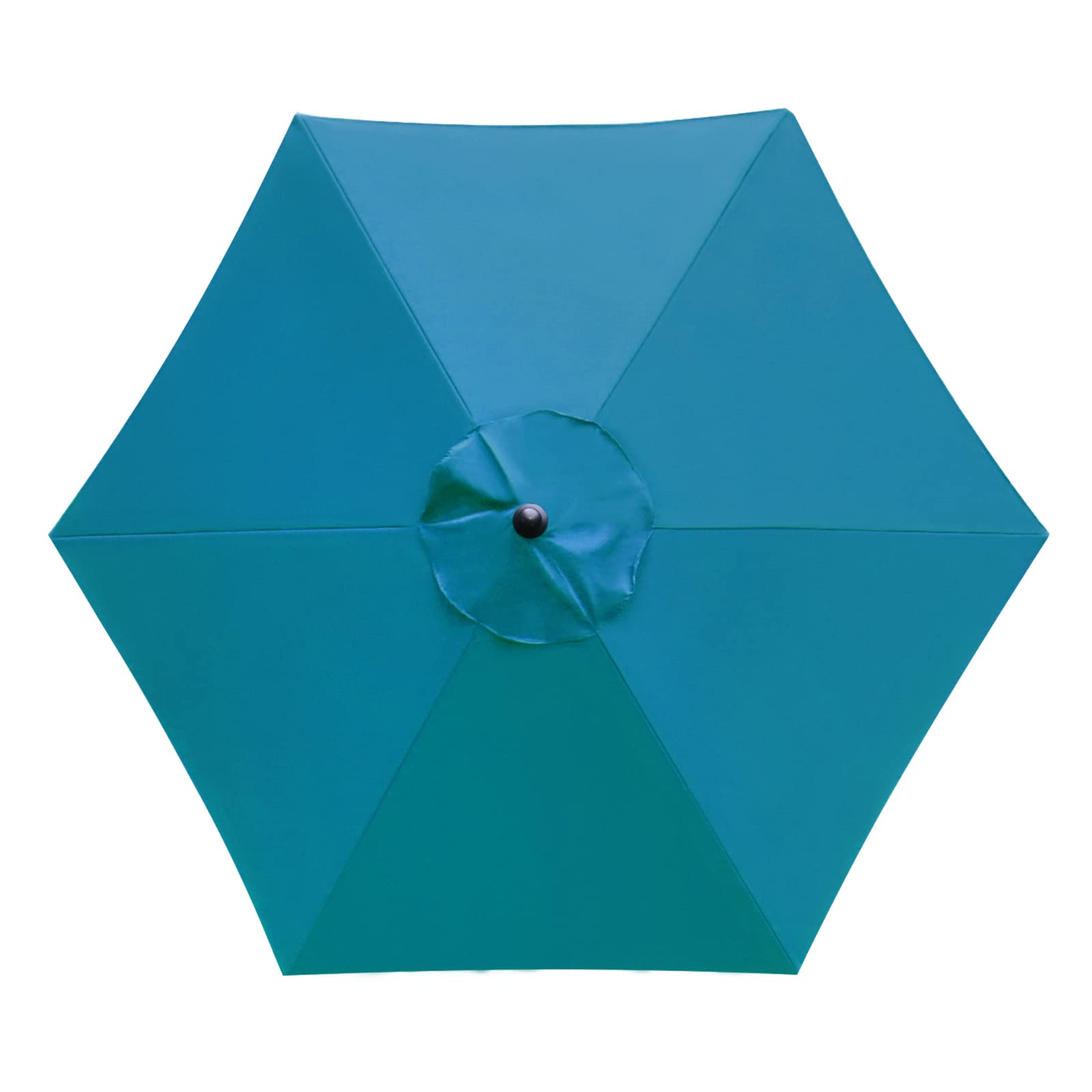 Sunnyglade vista frontal del toldo teal blue, renueva aspecto y sombra