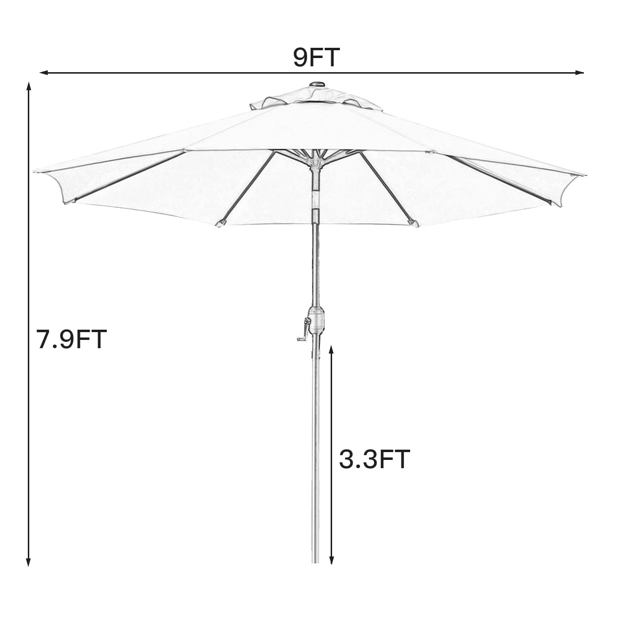 Sunnyglade ventilación superior que mejora estabilidad y circulación