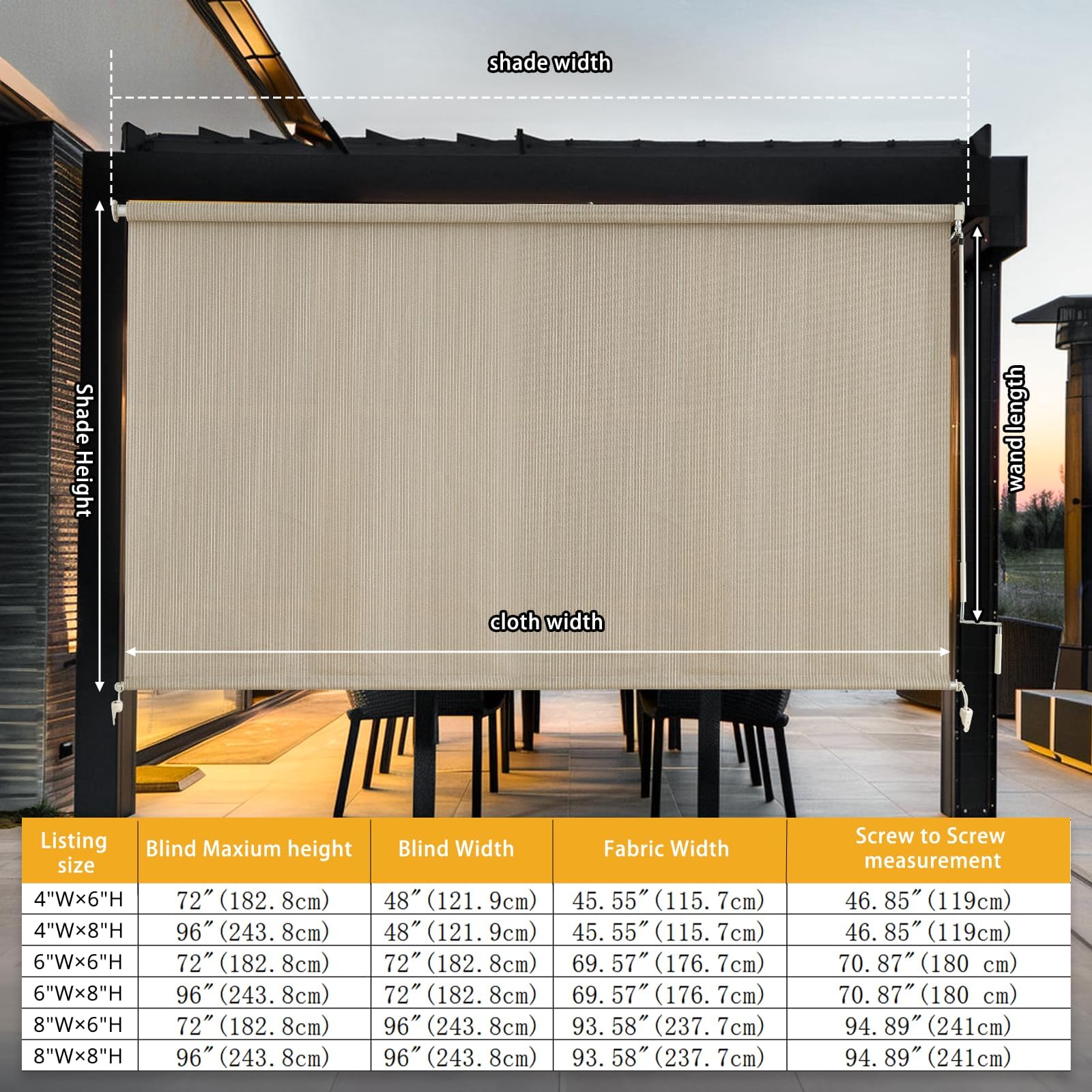 sunoff primer plano del tejido malla que filtra luz y ahorra calor