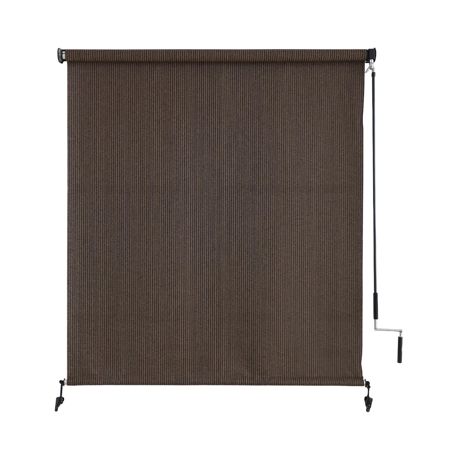 sunoff cortina enrollable frontal mostrando privacidad y estilo