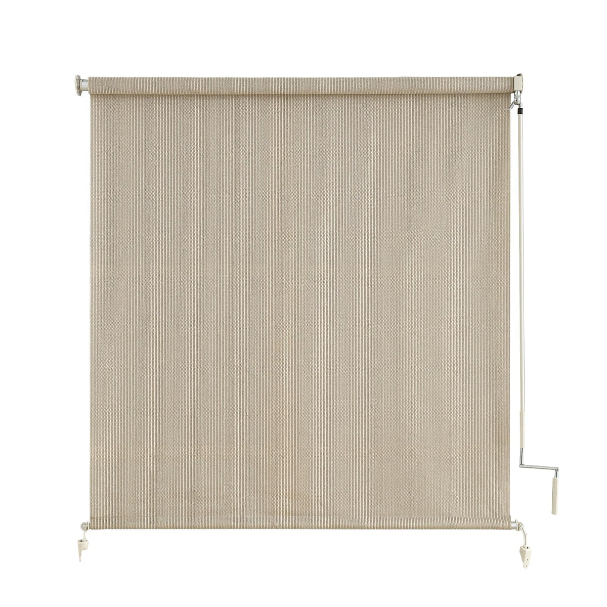 sunoff vista frontal del estor sesame muestra protección solar