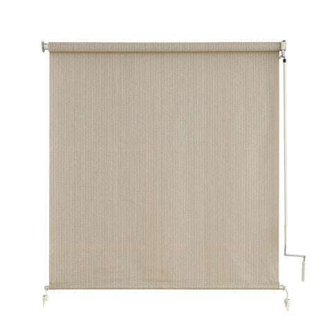 sunoff vista frontal del estor sesame muestra protección solar
