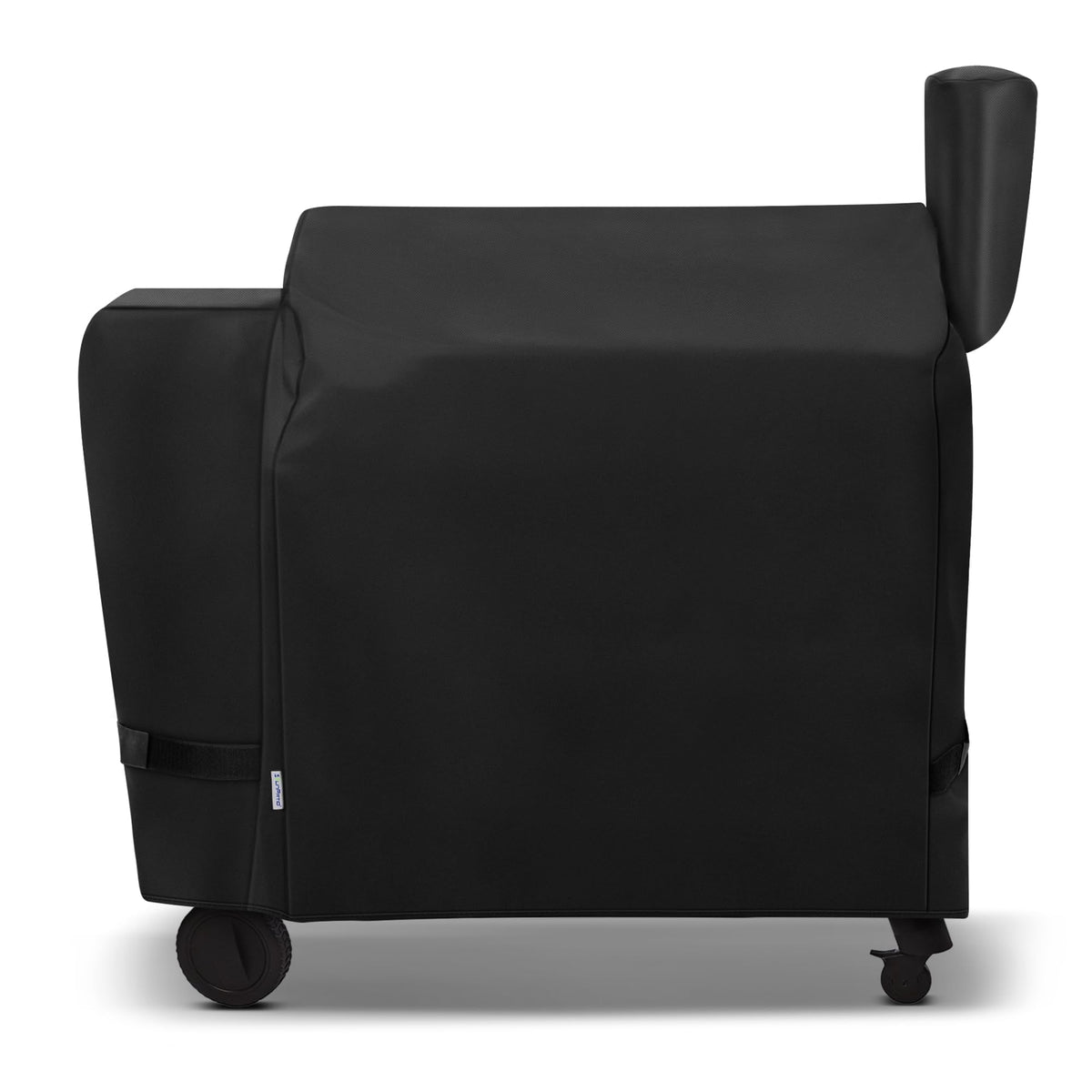 SunPatio vista frontal de la funda protegiendo la parrilla, protección completa